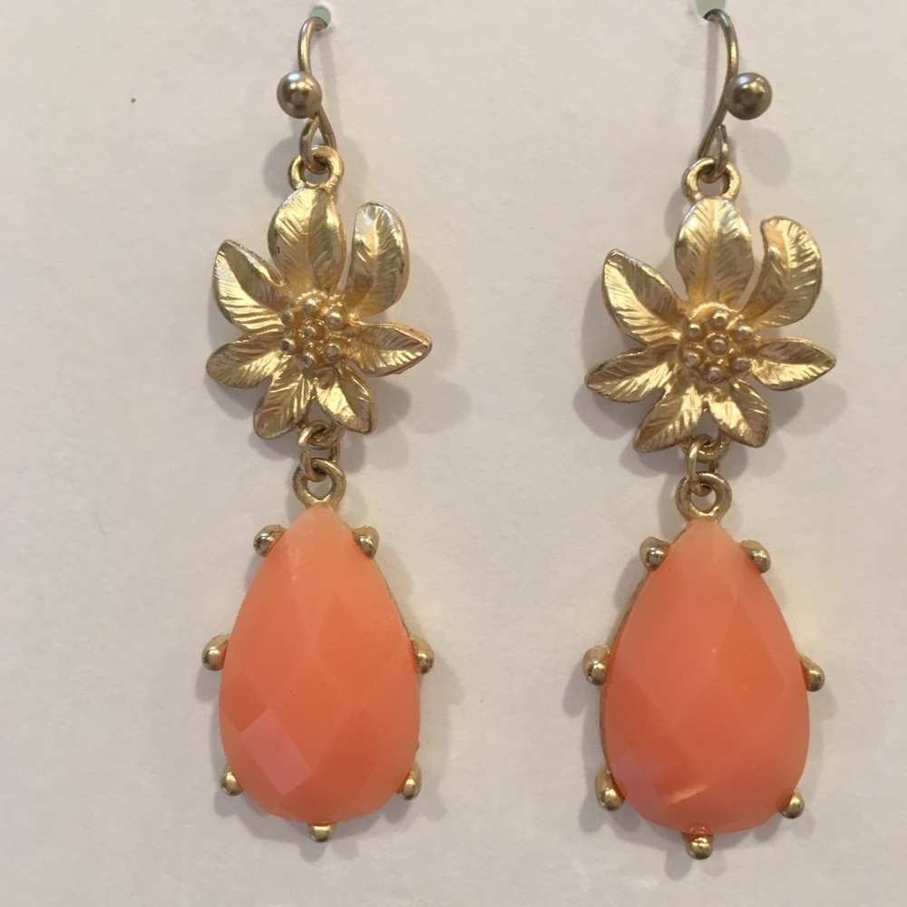 Peach Drop Earring